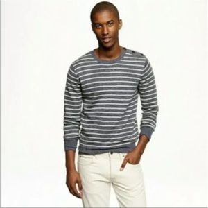 J. Crew Sedona Sweater Mens Crew Neck Pullover Wool Linen Alpaca Sz L